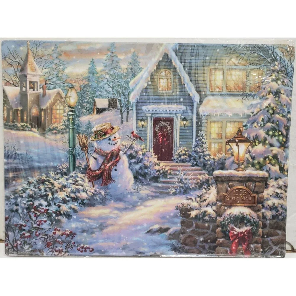 Set of 4 Hard Placemats w/Cork Back (12